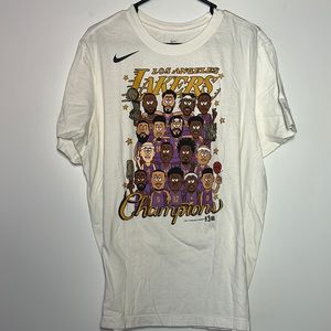 2020 NBA Champions Los Angeles Lakers Men’s Nike Tshirt in XL